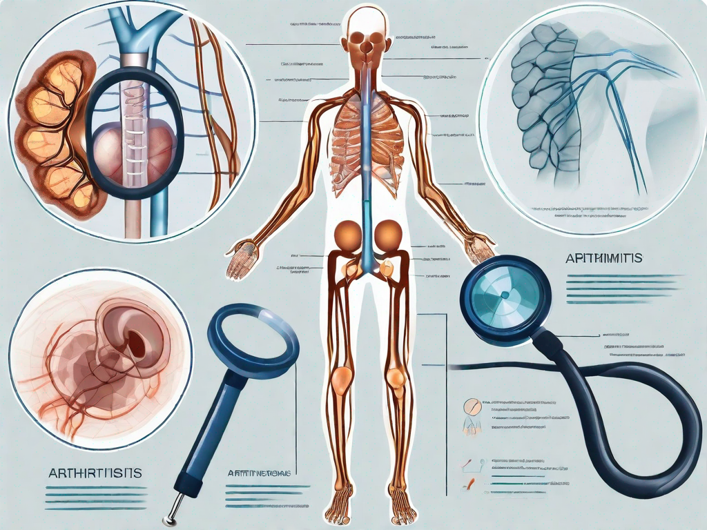 How does a doctor determine the type of arthritis?