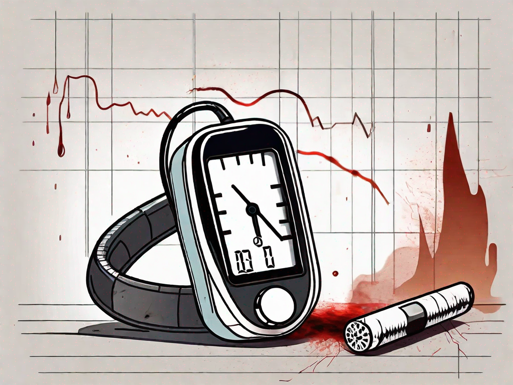 Does quitting smoking impact blood pressure immediately?